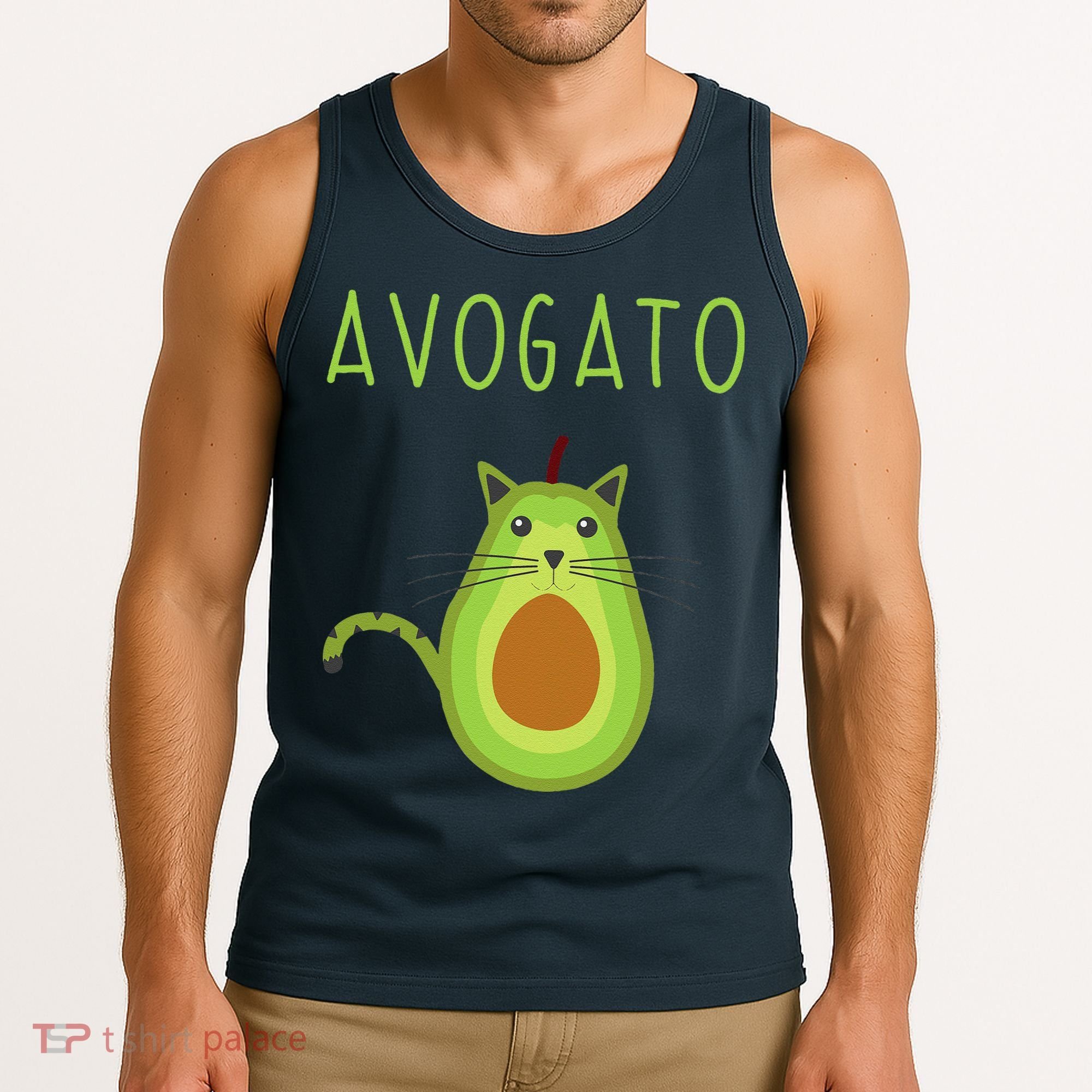 Avogato Cinco De Mayo Gift Cinco De Meow Cat Avocado Tank Top