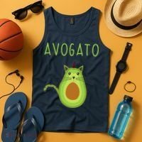 Avogato Cinco De Mayo Gift Cinco De Meow Cat Avocado Tank Top thumb 4