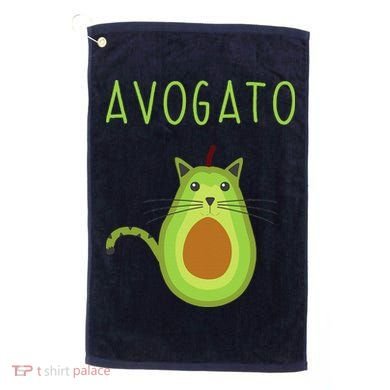 Avogato Cinco De Mayo Gift Cinco De Meow Cat Avocado Golf Towel