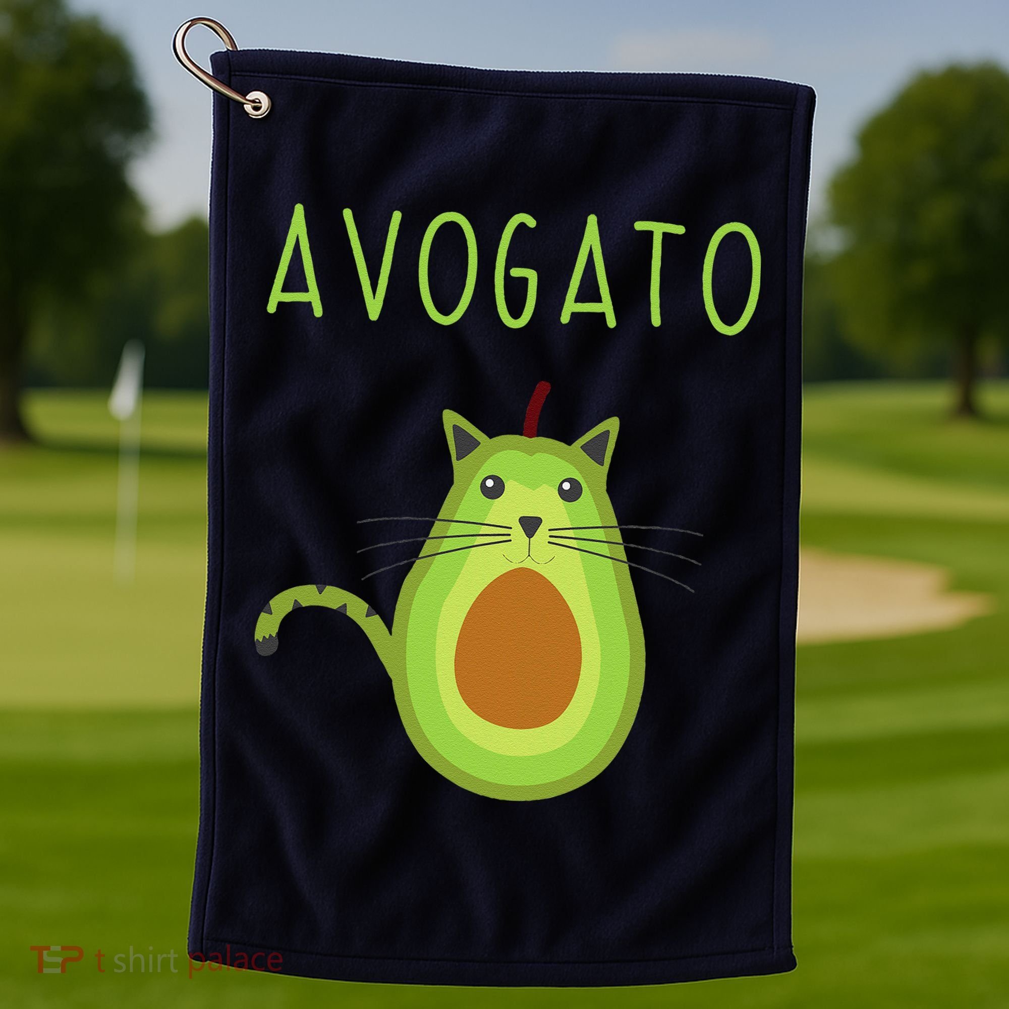 Avogato Cinco De Mayo Gift Cinco De Meow Cat Avocado Golf Towel