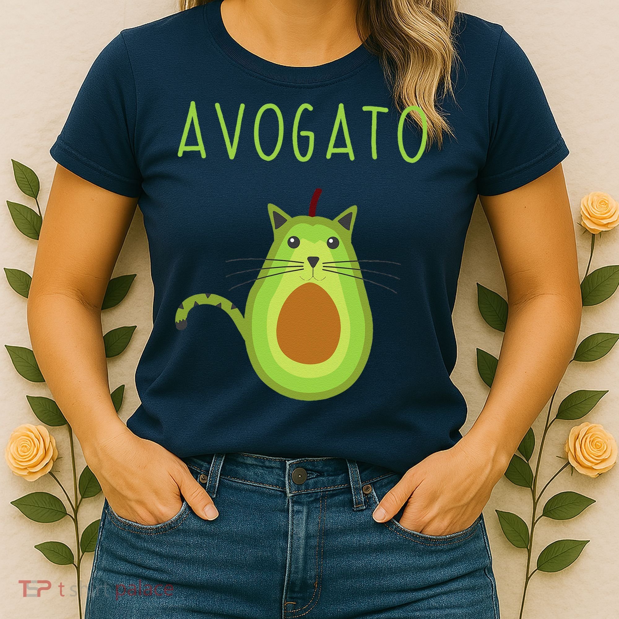 Avogato Cinco De Mayo Gift Cinco De Meow Cat Avocado Women's T-Shirt
