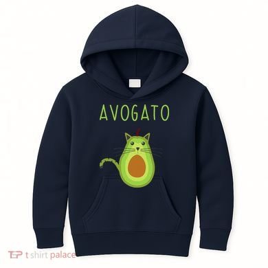 Avogato Cinco De Mayo Gift Cinco De Meow Cat Avocado Kids Hoodie
