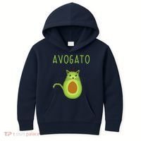 Avogato Cinco De Mayo Gift Cinco De Meow Cat Avocado Kids Hoodie thumb 0