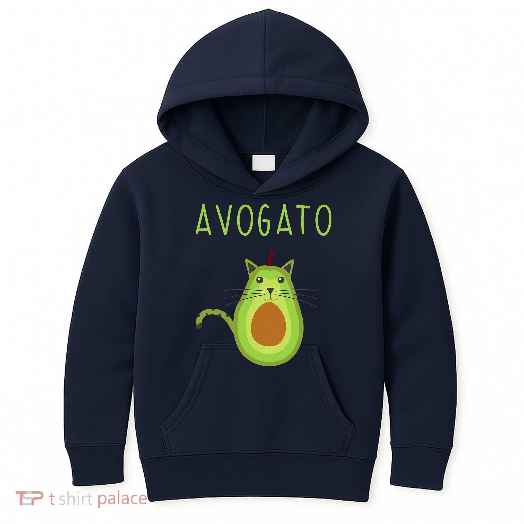 Avogato Cinco De Mayo Gift Cinco De Meow Cat Avocado Kids Hoodie