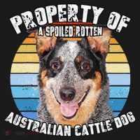 Australian Cattle Dog Blue Retro Property Of Cute Dog Doggie Tank thumb 4