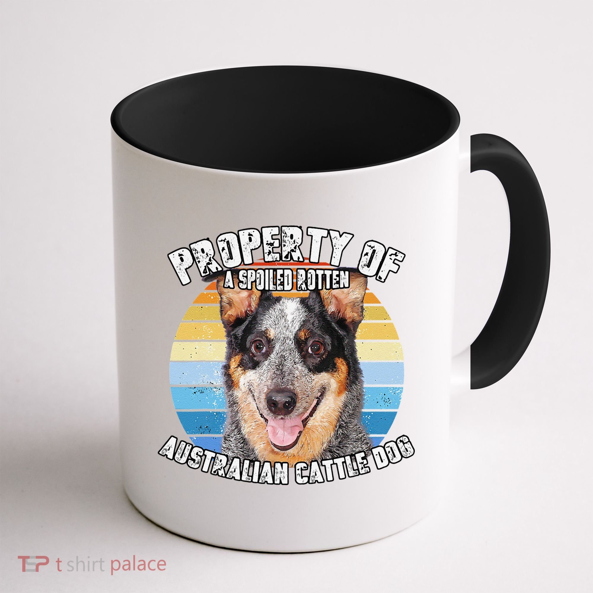 Australian Cattle Dog Blue Retro Property Of Cute Dog Coffee Mug