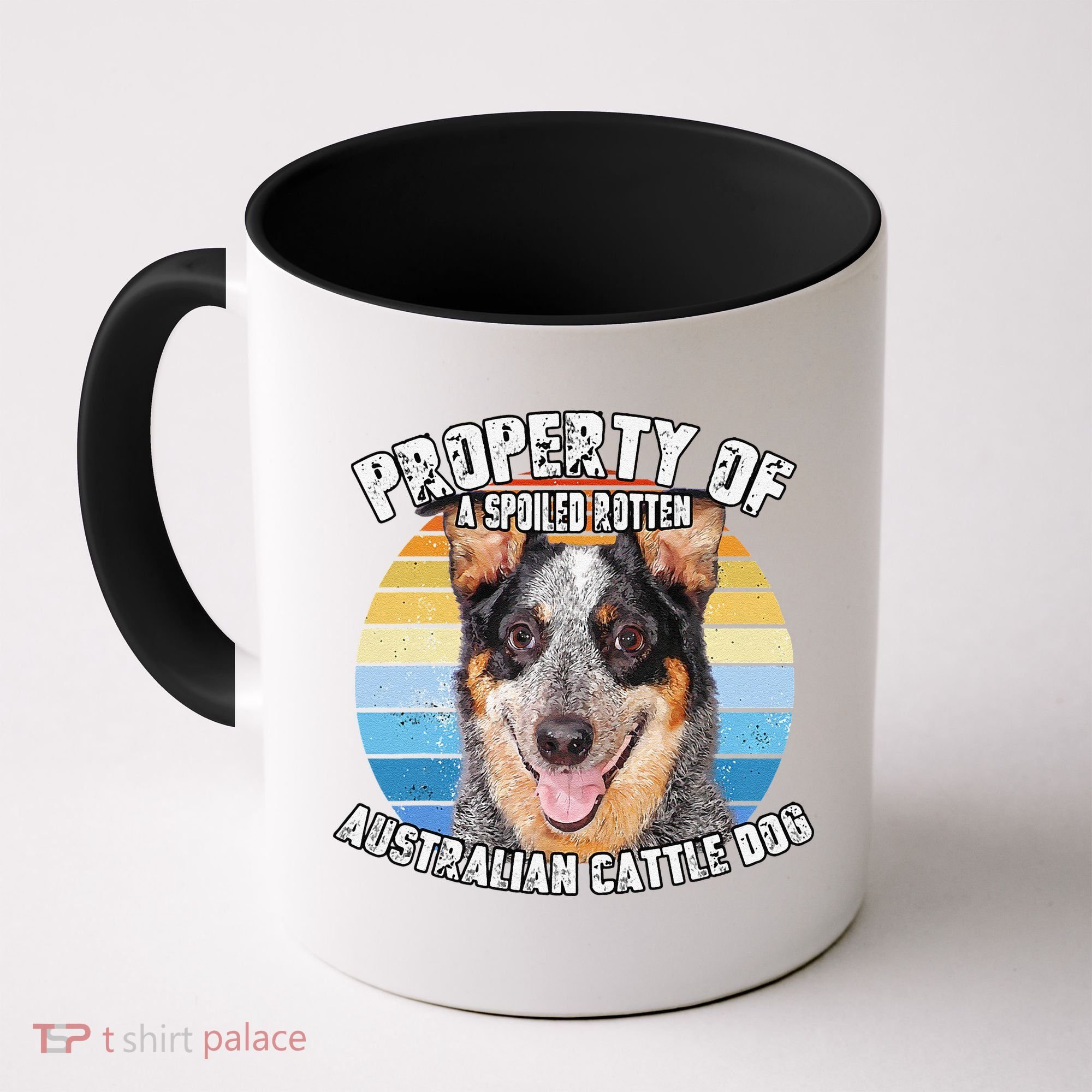 Australian Cattle Dog Blue Retro Property Of Cute Dog Coffee Mug