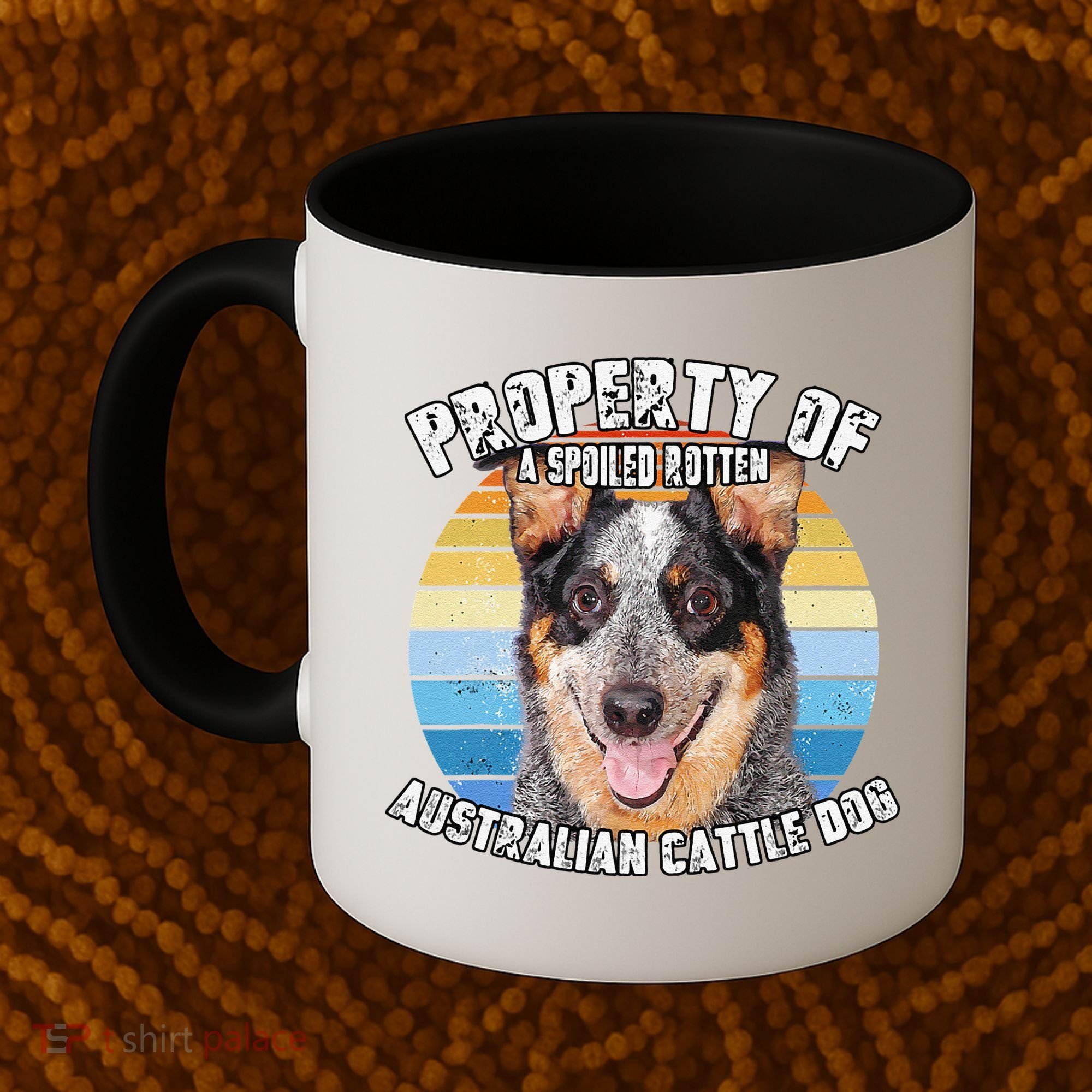 Australian Cattle Dog Blue Retro Property Of Cute Dog Coffee Mug