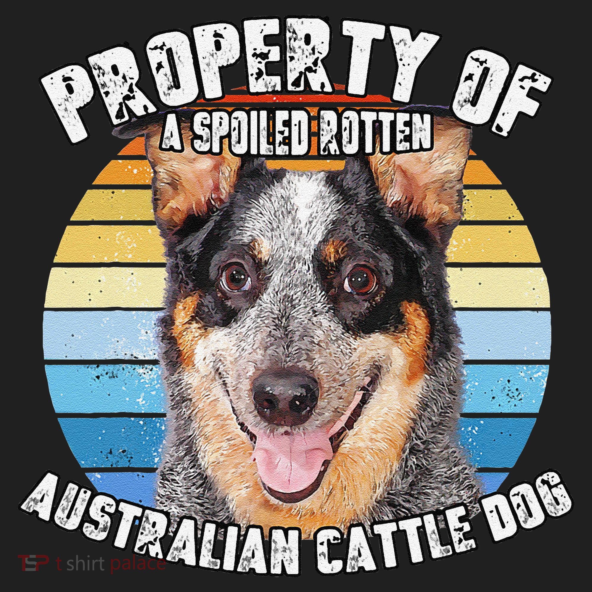 Australian Cattle Dog Blue Retro Property Of Cute Dog Beanie