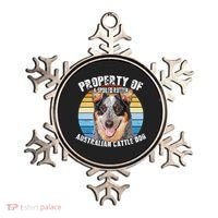 Australian Cattle Dog Blue Retro Property Of Cute Dog Ornament thumb 0