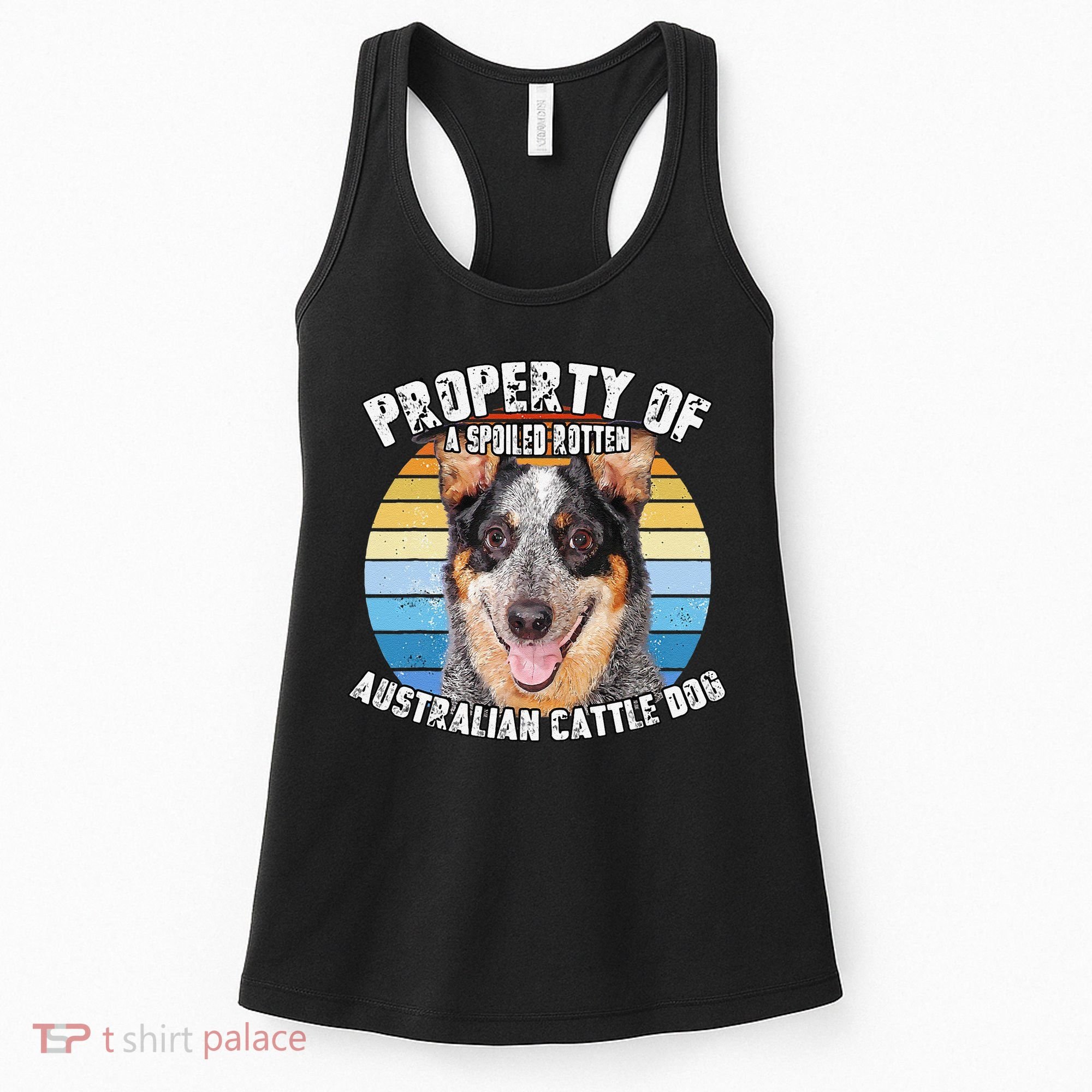 Australian Cattle Dog Blue Retro Property Of Cute Dog Women's Tank Top