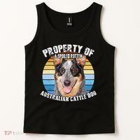 Australian Cattle Dog Blue Retro Property Of Cute Dog Tank Top thumb 2