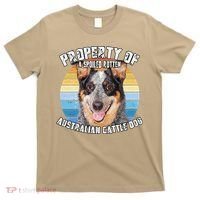 Australian Cattle Dog Blue Retro Property Of Cute Dog T-Shirt thumb 0