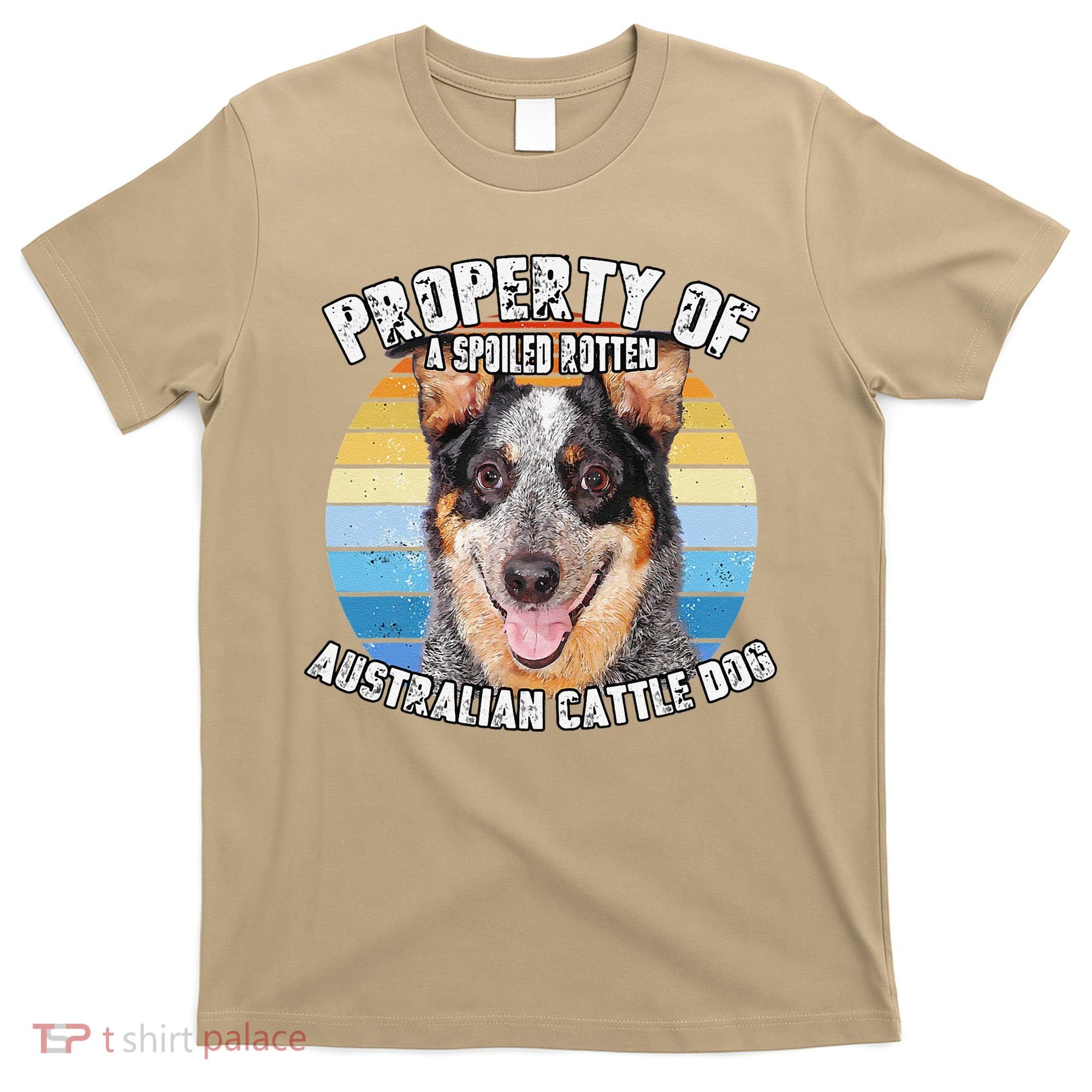 Australian Cattle Dog Blue Retro Property Of Cute Dog T-Shirt