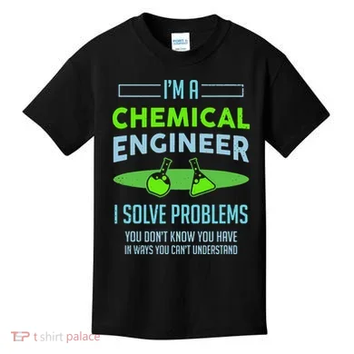 A Chemical Engineer I Solve Problems Chemical Engineering Kids T-Shirt