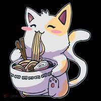 Anime Cat Eating Ramen Toddler Hoodie thumb 2