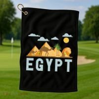 Africa Cairo Egypt Golf Towel thumb 1
