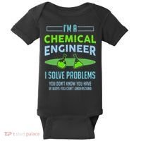 A Chemical Engineer I Solve Problems Chemical Engineering Baby Bodysuit thumb 0