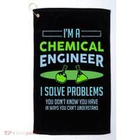 A Chemical Engineer I Solve Problems Chemical Engineering Golf Towel thumb 0