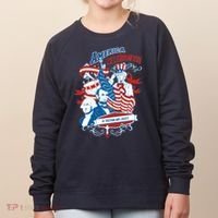 America Celebration Freedom Liberty Lincoln Washington Women's Sweatshirt thumb 0