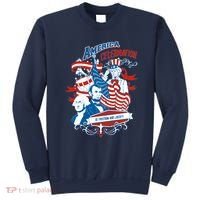 America Celebration Freedom Liberty Lincoln Washington Sweatshirt thumb 0