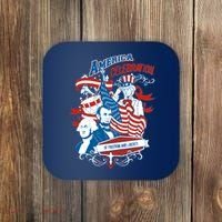 America Celebration Freedom Liberty Lincoln Washington Coaster thumb 0