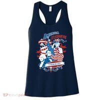 America Celebration Freedom Liberty Lincoln Washington Women's Tank Top thumb 0
