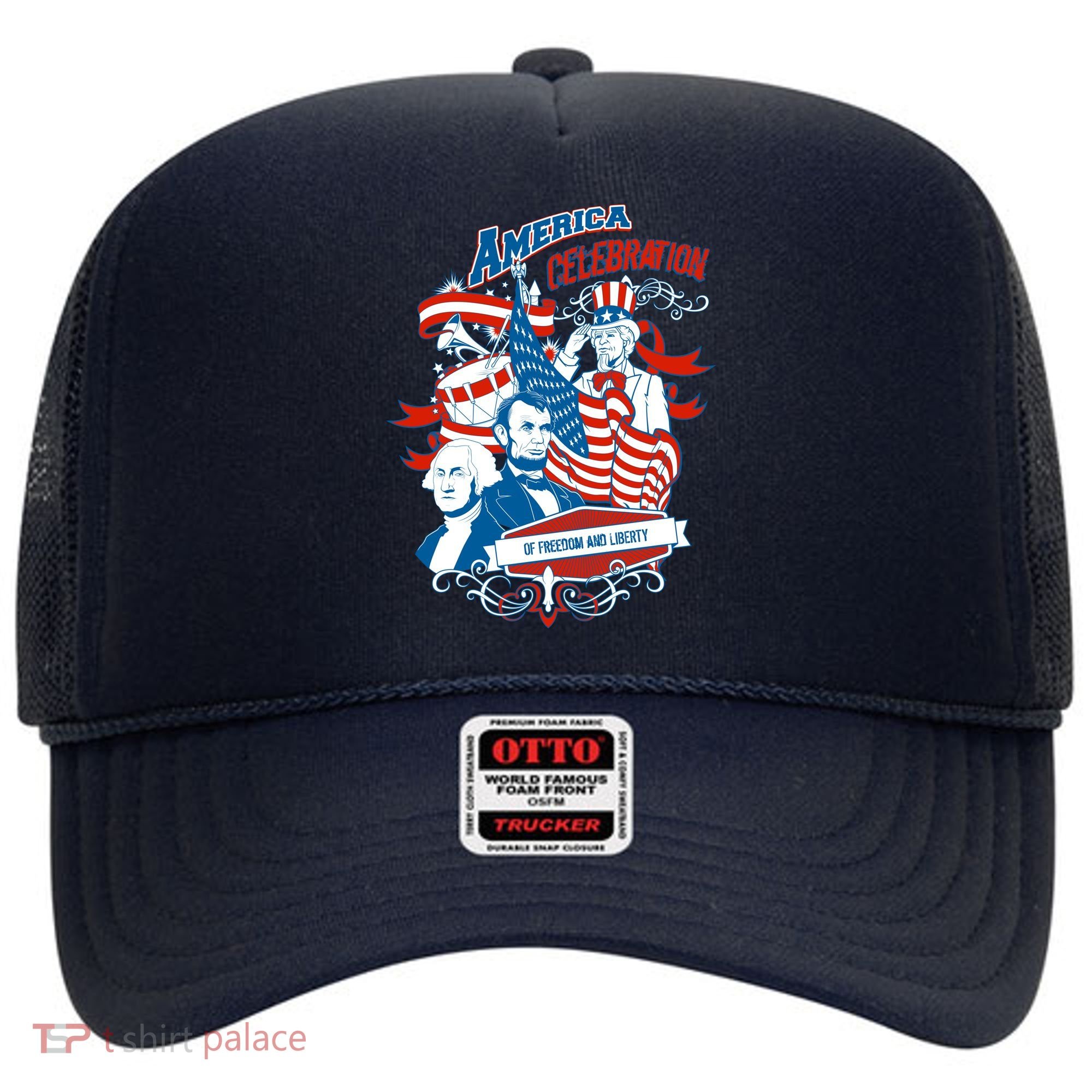 America Celebration Freedom Liberty Lincoln Washington Hat