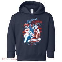 America Celebration Freedom Liberty Lincoln Washington Toddler Hoodie thumb 0