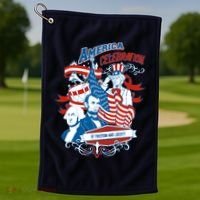 America Celebration Freedom Liberty Lincoln Washington Golf Towel thumb 1