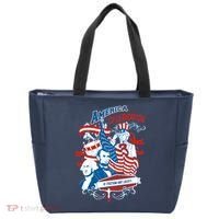 America Celebration Freedom Liberty Lincoln Washington Tote Bag thumb 0