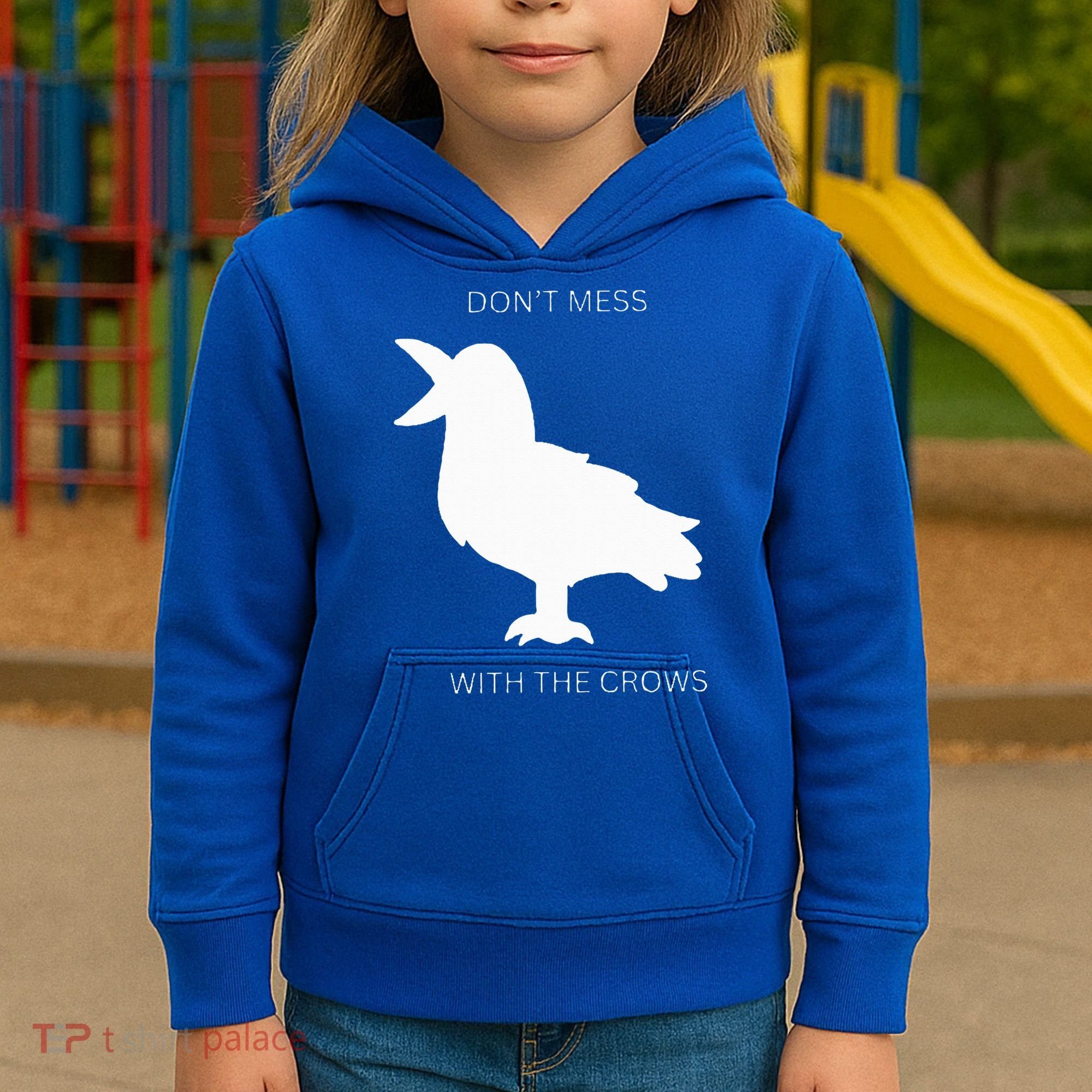 Autism crow fun  Kids Hoodie