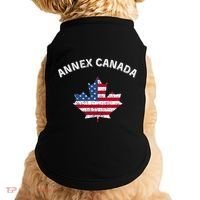 Annex Canada Funny Political Canada 51st State Doggie Tank thumb 0