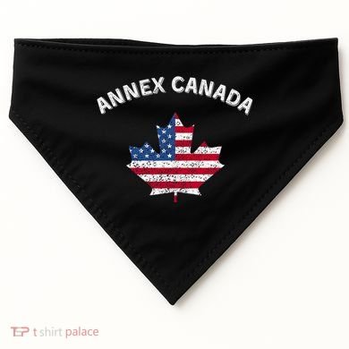 Annex Canada Funny Political Canada 51st State USA-Made Doggie Bandana
