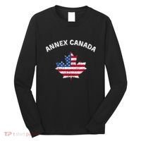Annex Canada Funny Political Canada 51st State Long Sleeve Shirt thumb 0