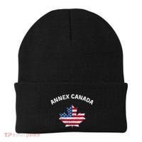 Annex Canada Funny Political Canada 51st State Beanie thumb 0