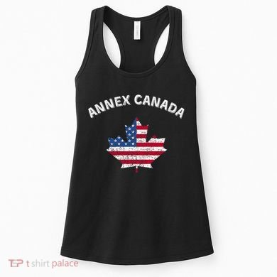 Annex Canada Funny Political Canada 51st State Women's Tank Top