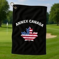 Annex Canada Funny Political Canada 51st State Golf Towel thumb 1