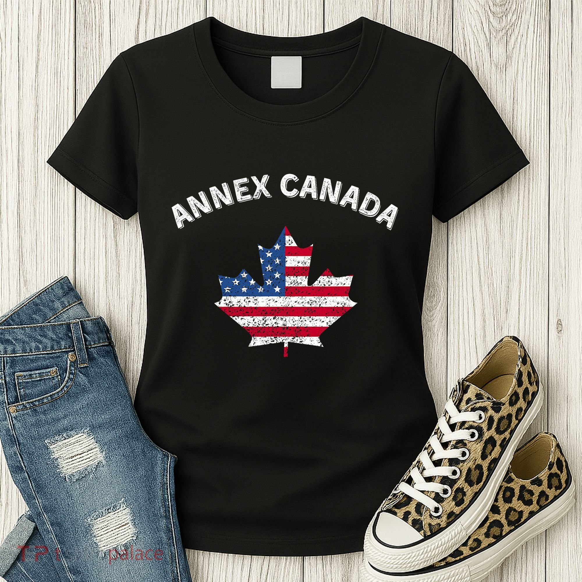 Annex Canada Funny Political Canada 51st State Women's T-Shirt