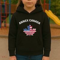 Annex Canada Funny Political Canada 51st State Kids Hoodie thumb 3