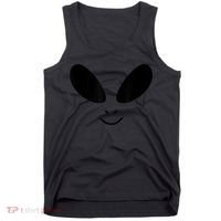 Alien Costume Funny Green Face Halloween Party Adults Tank Top thumb 0