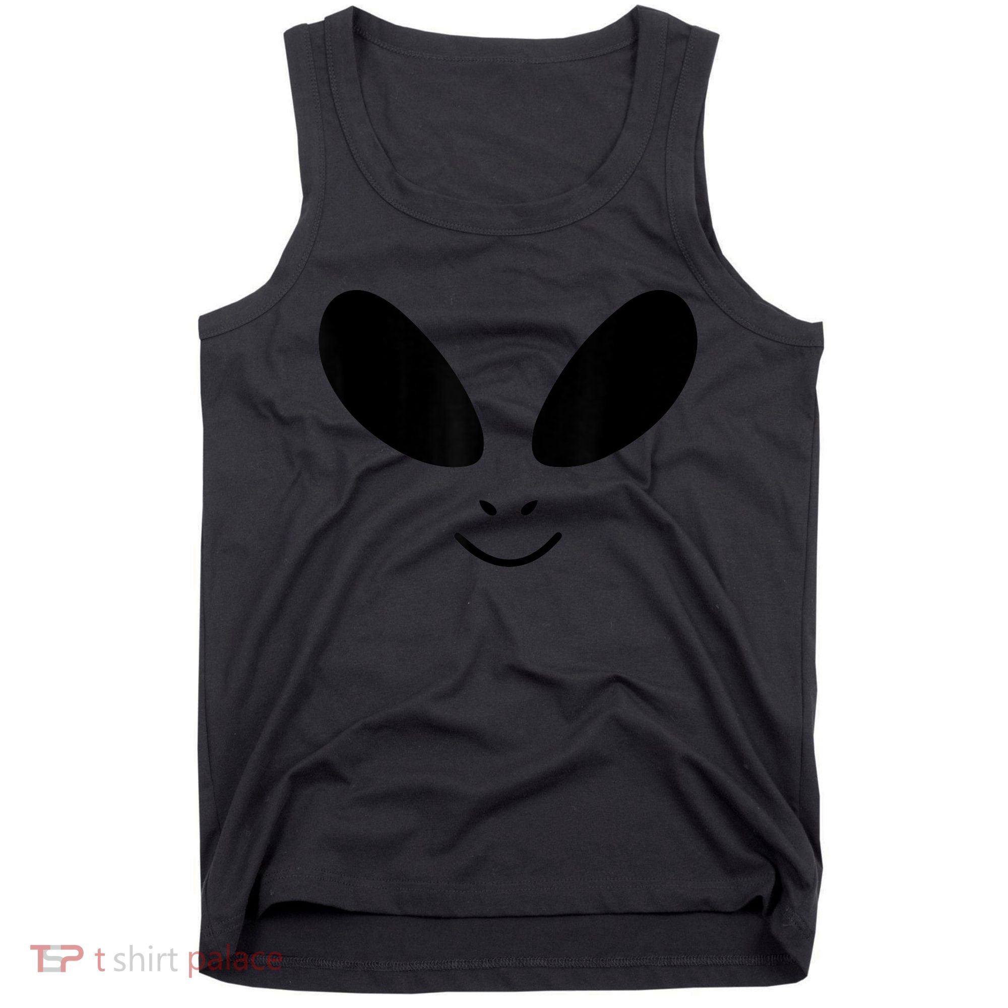 Alien Costume Funny Green Face Halloween Party Adults Tank Top