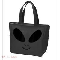 Alien Costume Funny Green Face Halloween Party Adults Tote Bag thumb 3