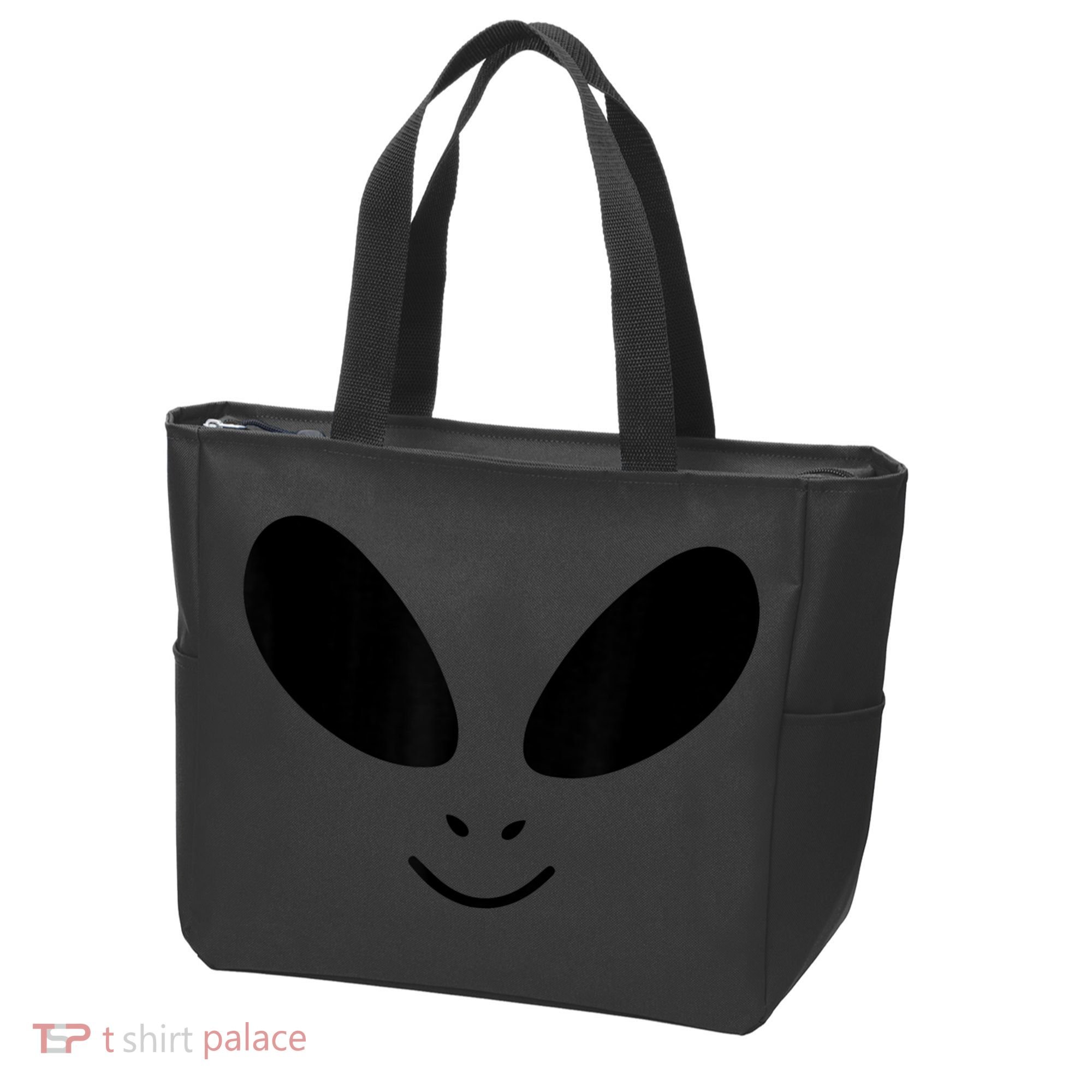Alien Costume Funny Green Face Halloween Party Adults Tote Bag