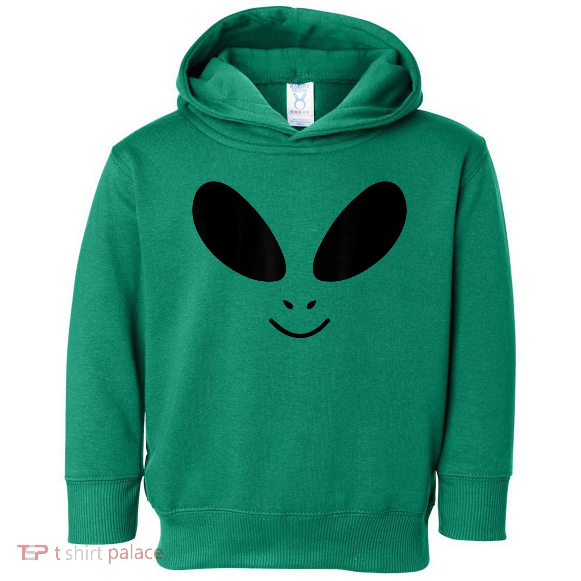 Alien Costume Funny Green Face Halloween Party Adults Toddler Hoodie