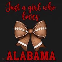 Alabama Coquette Football Bow Loves Alabama Cute Gift Women's Hoodie thumb 2