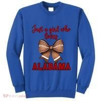 Alabama Coquette Football Bow Loves Alabama Cute Gift Sweatshirt thumb 0