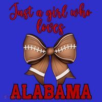 Alabama Coquette Football Bow Loves Alabama Cute Gift Sweatshirt thumb 3