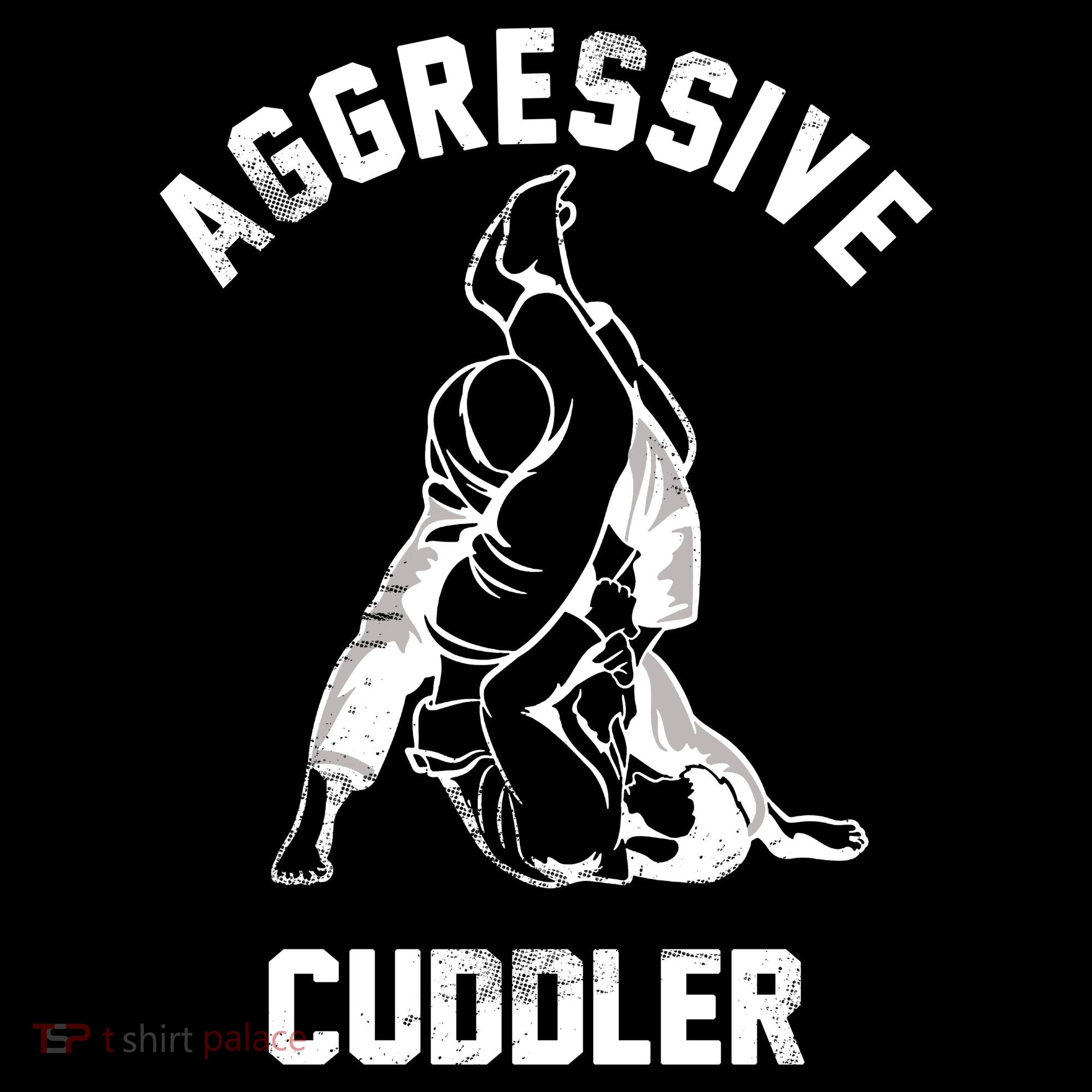 Aggressive Cuddler Funny Wrestling Meme Apron