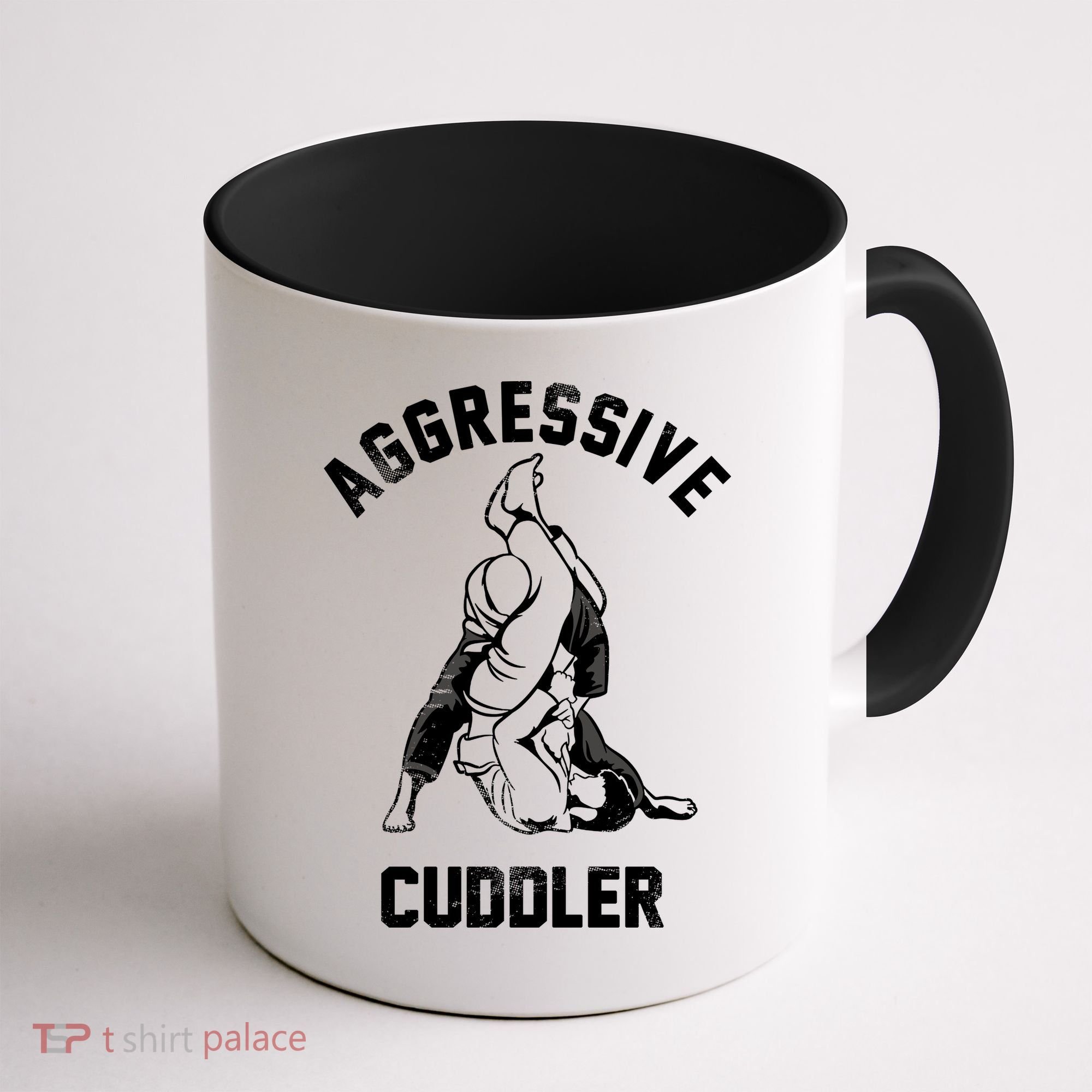 Aggressive Cuddler Funny Wrestling Meme Coffee Mug